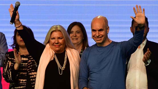 Carrió ratificó su apoyo a la candidatura de Horacio Rodríguez Larreta