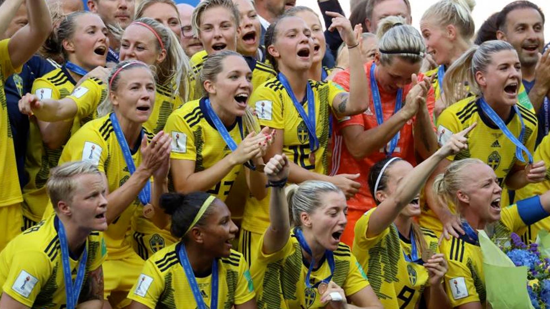 Suecia venció 2-1 a Inglaterra y se adueñó del tercer puesto