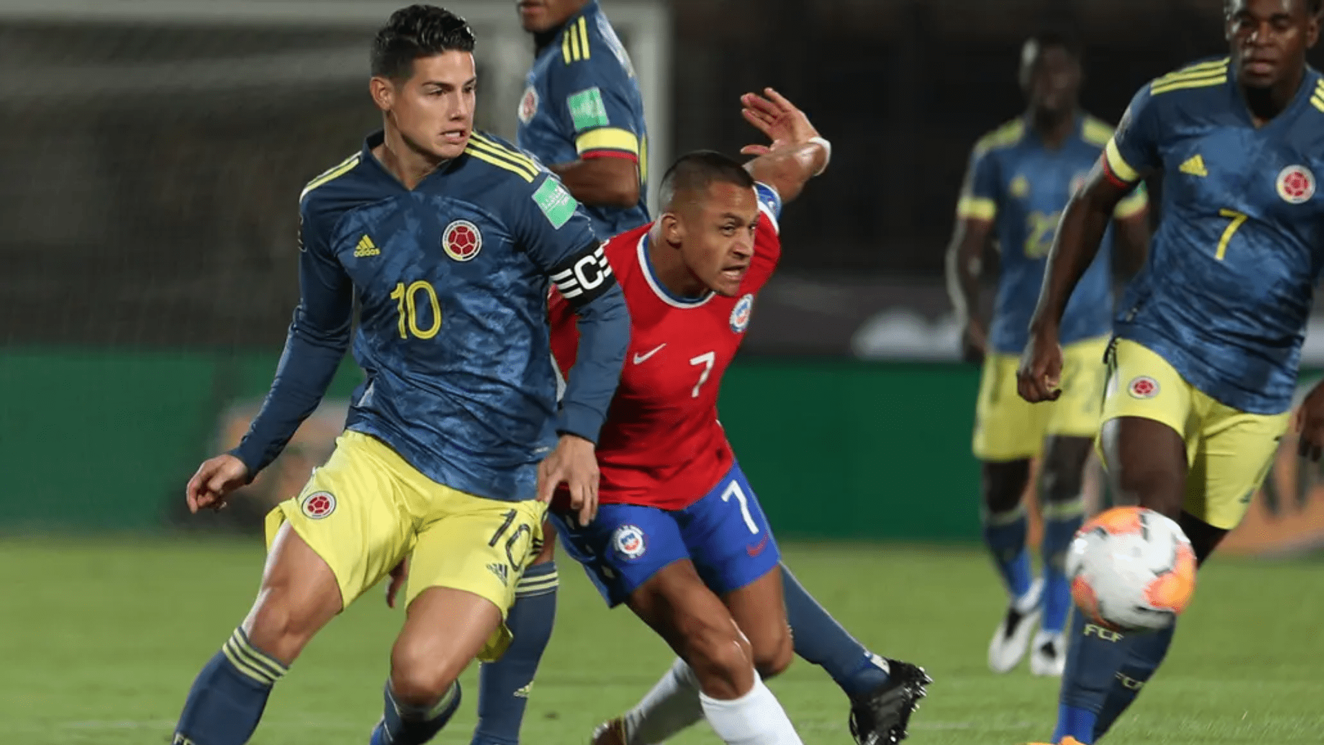 Con gol de Falcao, Colombia empató 2-2 ante Chile