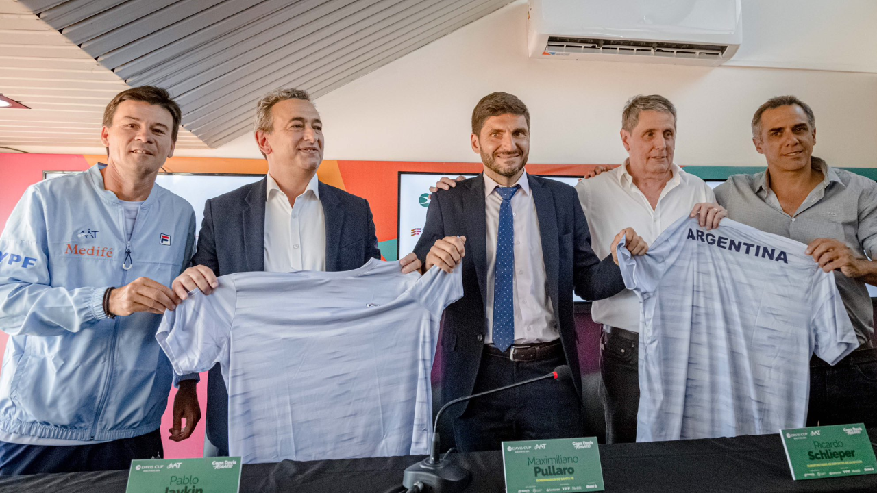 Guillermo Coria presentó la Copa Davis en Rosario