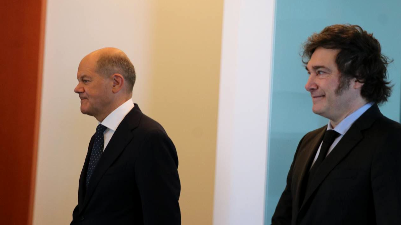 Javier Milei se reunió con el Canciller alemán Olaf Scholz en Berlín