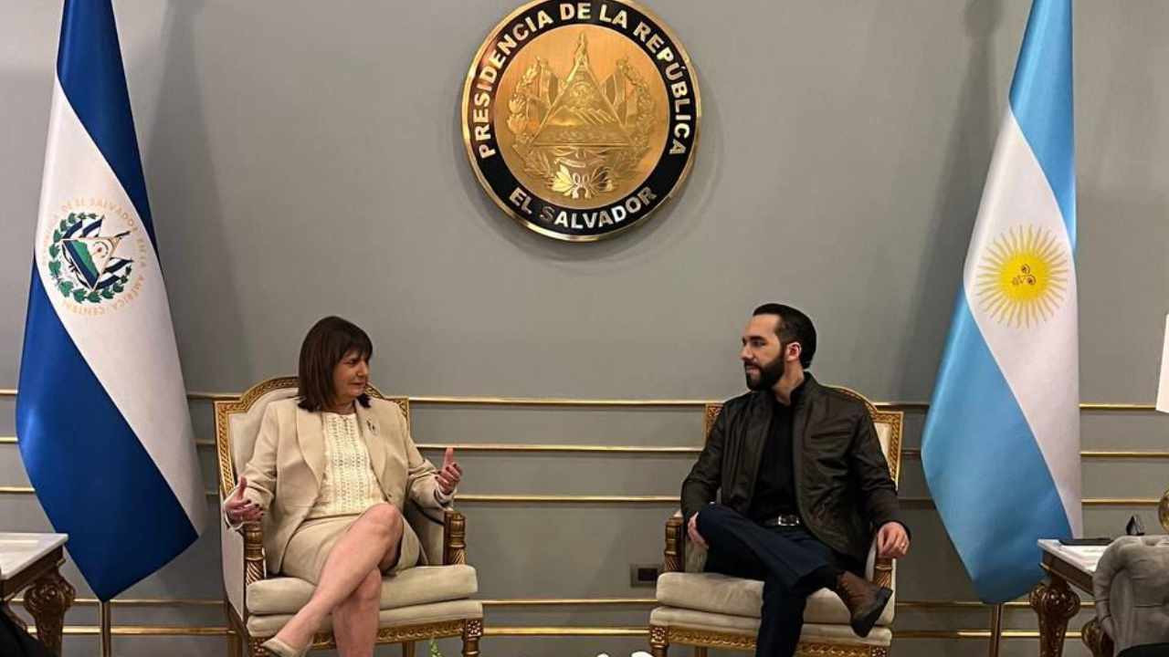 El Salvador: Patricia Bullrich se reunió con el presidente Nayib Bukele
