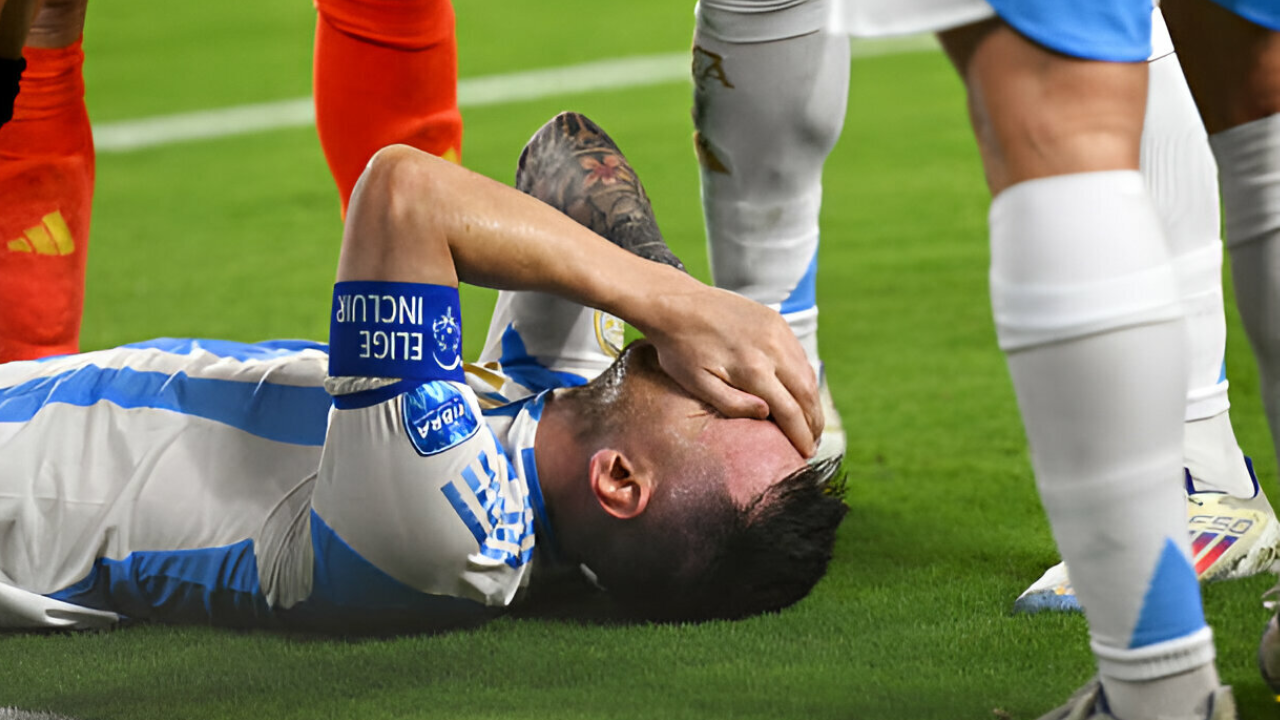 Con bronca y lágrimas en sus ojos, Messi salió lesionado a los 20’ del segundo tiempo
