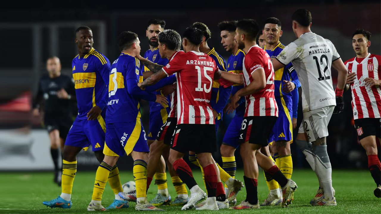 En un partido caliente, Boca igualó frente a Estudiantes en La Plata