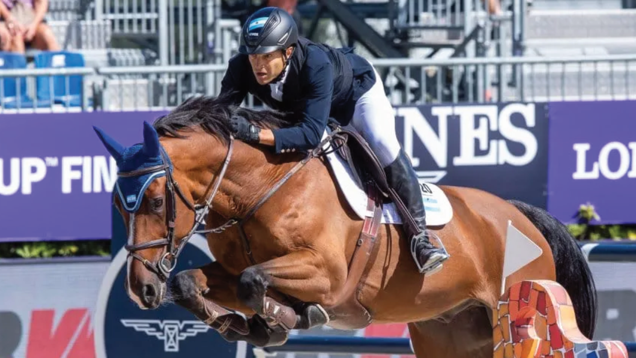 Salto en equitación: José María Larocca, un finalista con pasión celeste y blanca