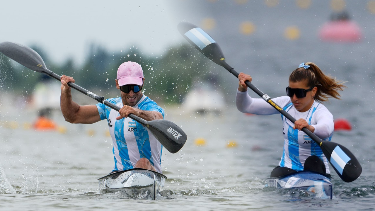 Agustín Vernice y Brenda Rojas clasificaron a semifinales de canotaje