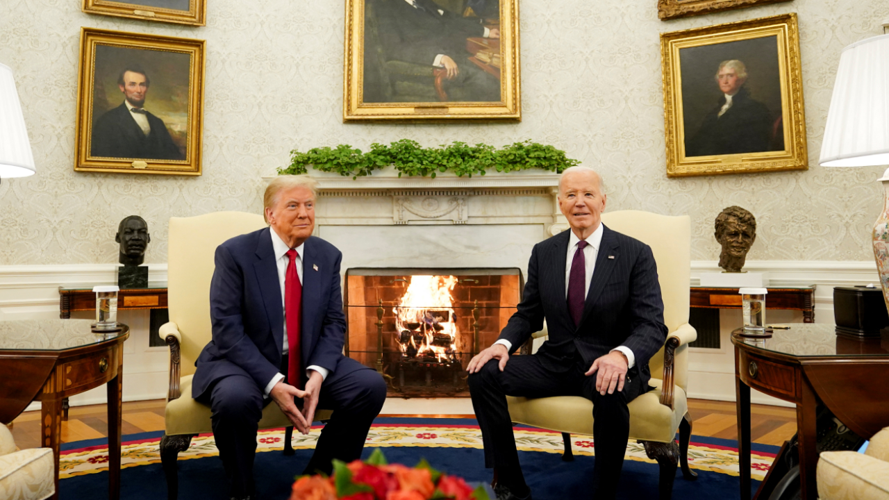 Joe Biden recibió a Donald Trump en la Casa Blanca para comenzar la transición