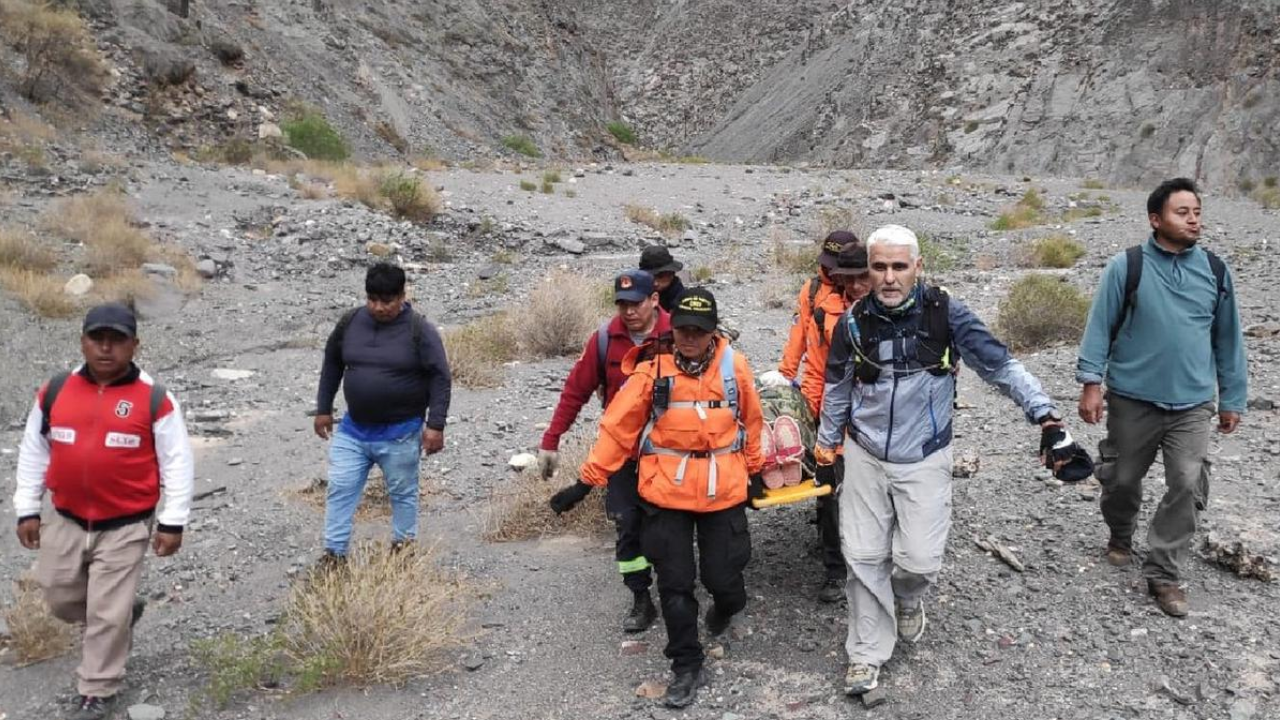 Rescataron a una mujer a 3.000 metros de altura en Salta