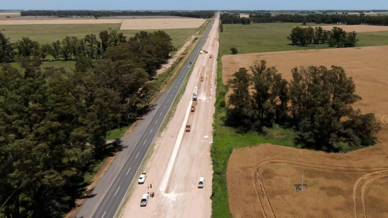 Vialidad Nacional retomó las obras de la Autopista de la Ruta Nacional 5