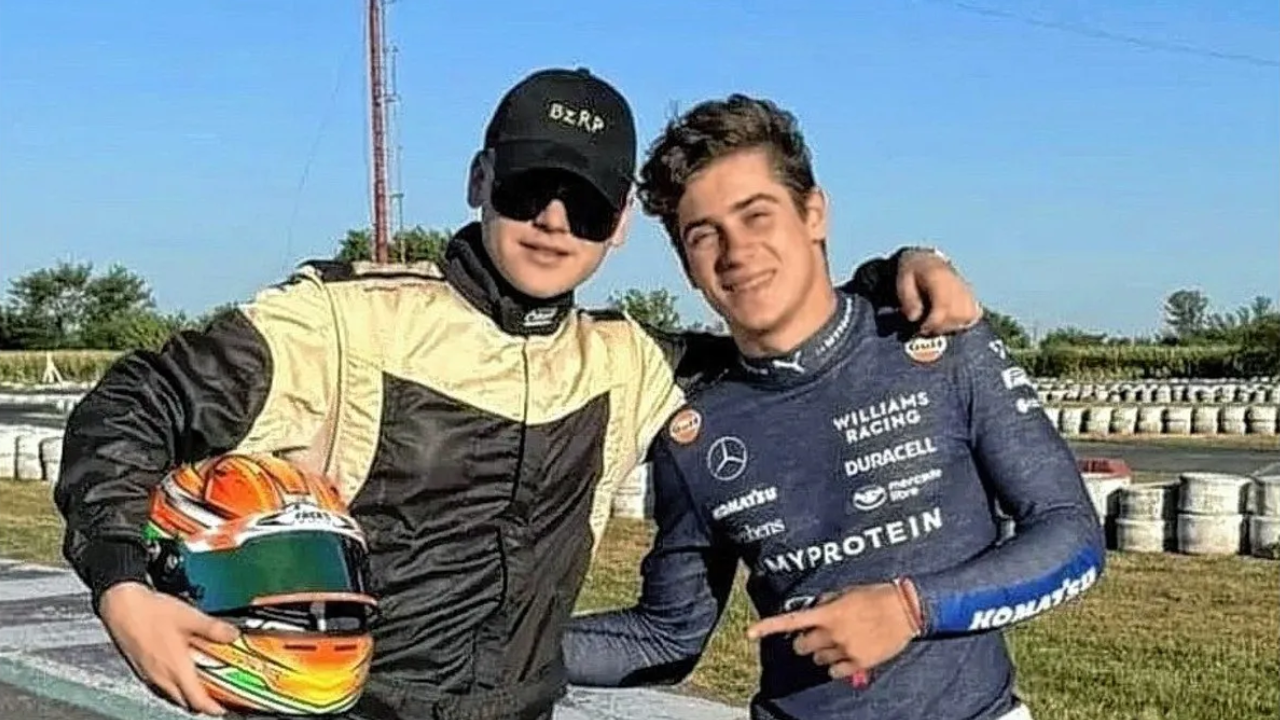 Colapinto y Bizarrap compitieron en Karting y bromearon en redes