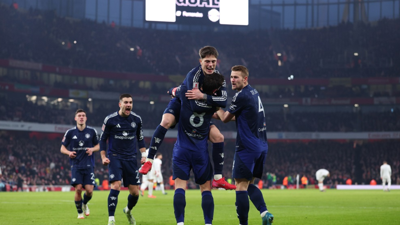 Con aportes de Martinez y Garnacho, Manchester United eliminó a Arsenal en la FA Cup