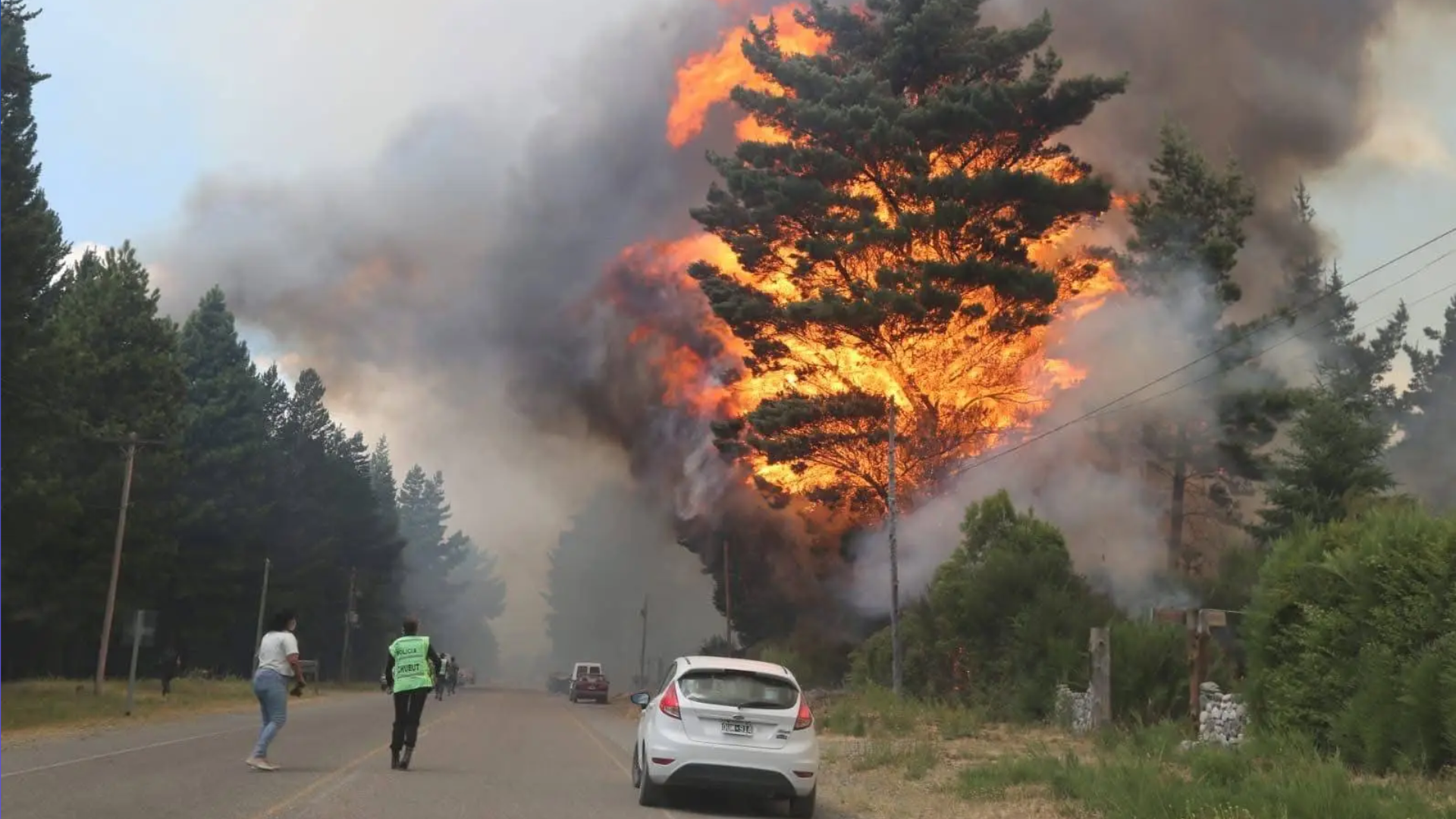 Más de 200 evacuados por incendios forestales en Epuyén