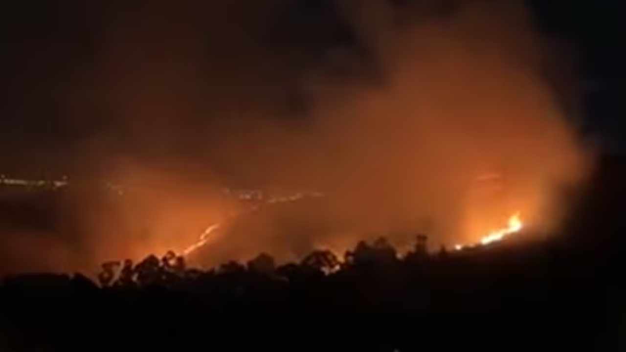 Un importante incendio se produjo en las sierras de Tandil