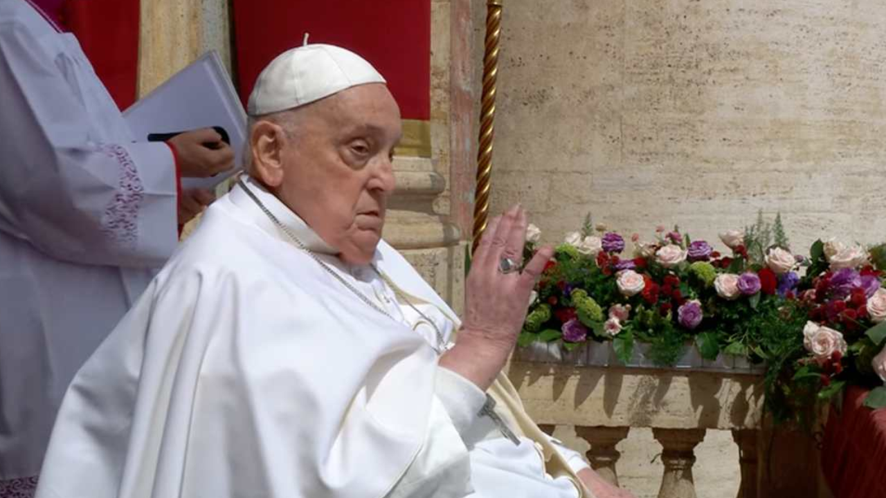 La última aparición de Francisco: el mensaje pascual del Papa
