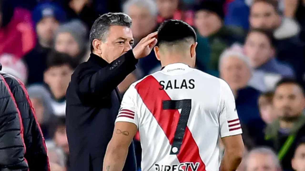 Salas tiene un esguince de rodilla y River lo pierde por varios partidos