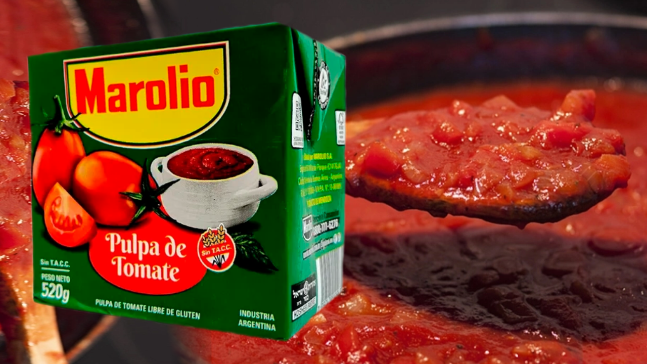 Alerta de ANMAT: piden no consumir un lote de tomate triturado Marolio por la presencia de “gusanos”