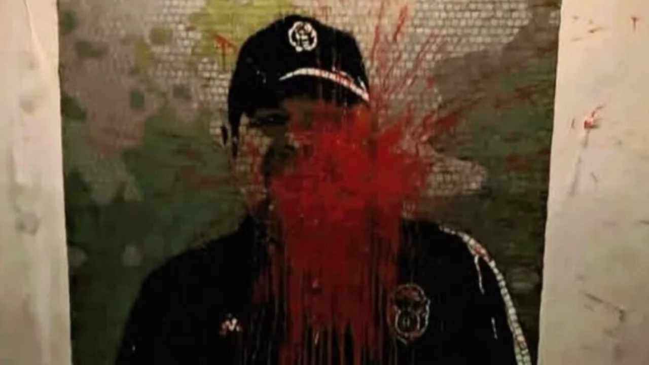 Vandalizaron el mural de Maradona en el estadio de Gimnasia