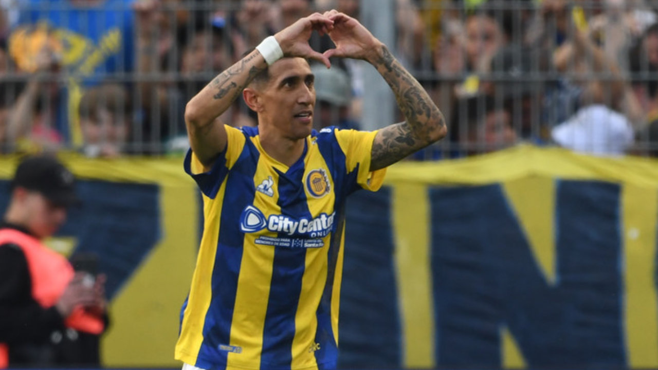 Con un golazo olímpico de Di María, Rosario Central y Boca empataron en Arroyito