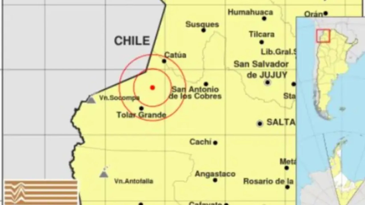 Temblor en Salta: se registró un sismo de magnitud 4,1 en el oeste de la provincia
