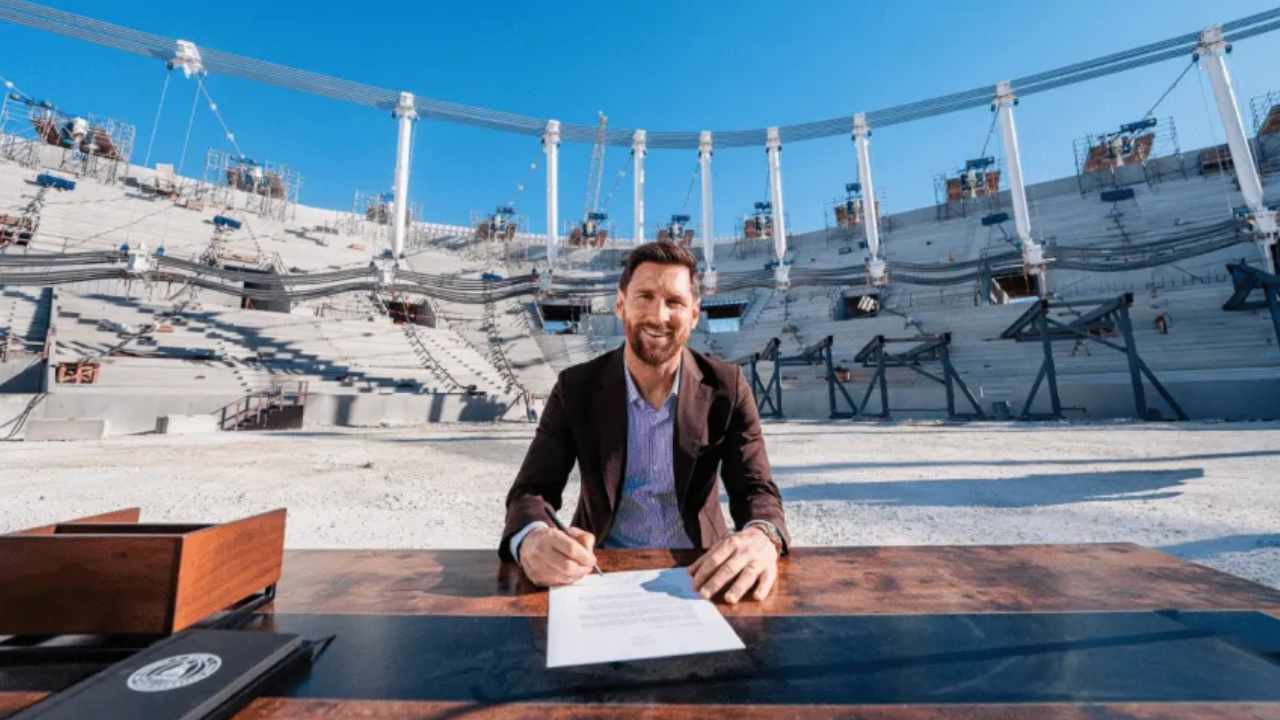 Messi anunció su renovación con Inter Miami en el estadio nuevo y hasta 2028