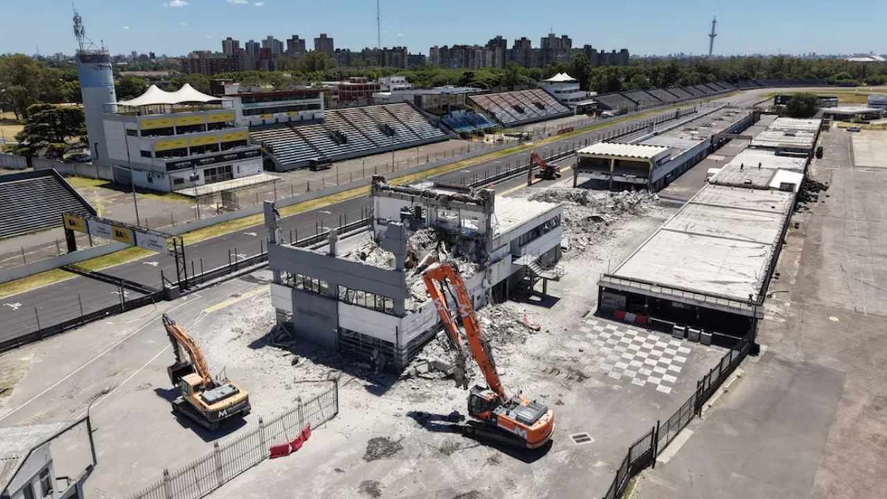 Empezaron las obras en el Gálvez para el regreso del MotoGP y la Fórmula 1