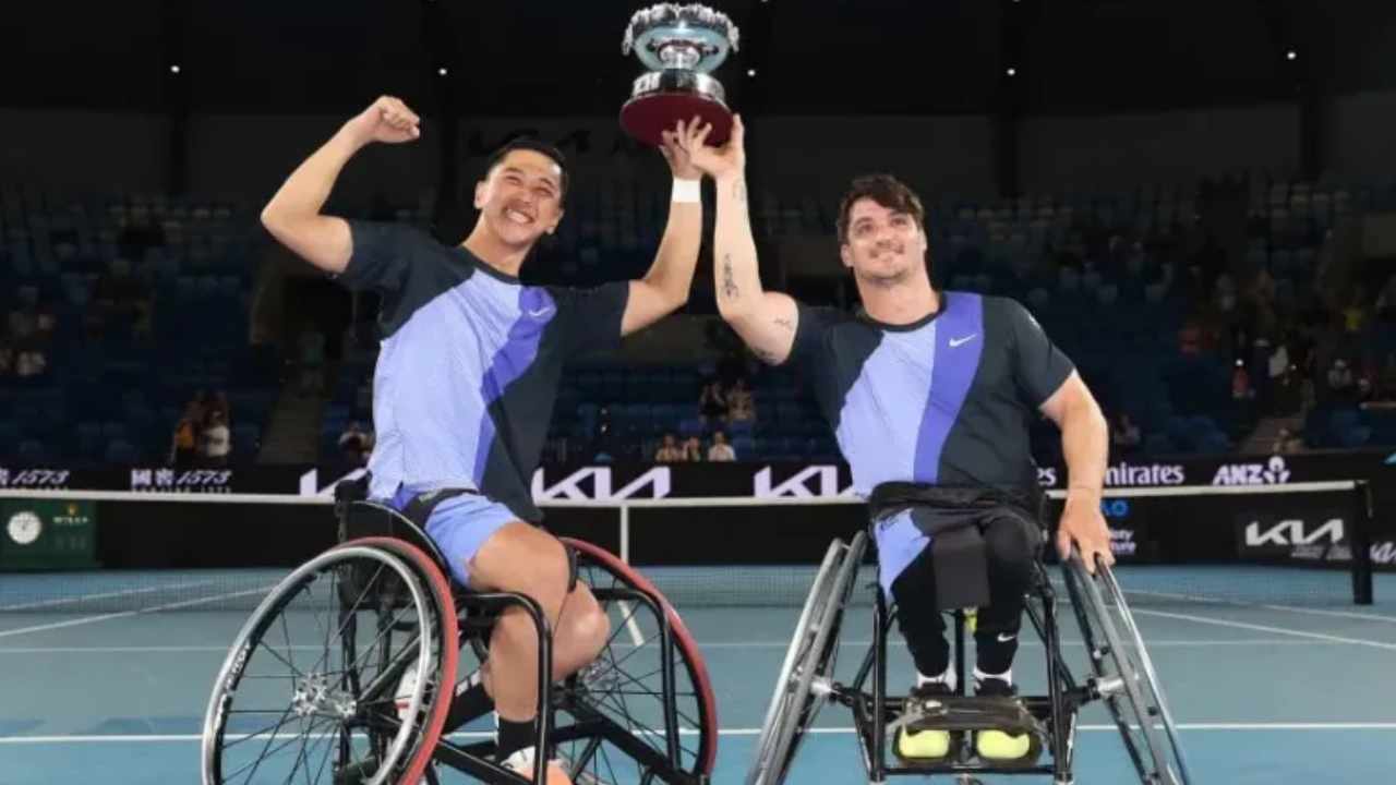 Histórico: Gustavo Fernández ganó el Abierto de Australia en dobles adaptado
