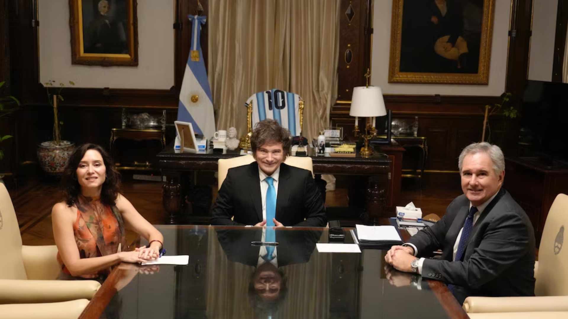 Milei recibió a la presidenta de la Comunidad de Madrid, Isabel Díaz Ayuso