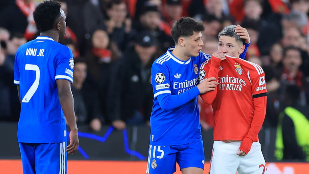 Tras el cruce con Vinicius, Prestianni fue sancionado y no estará ante el Real Madrid