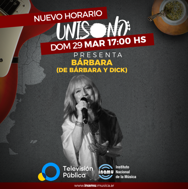 Bárbara y Dick, conductores invitados en Unísono