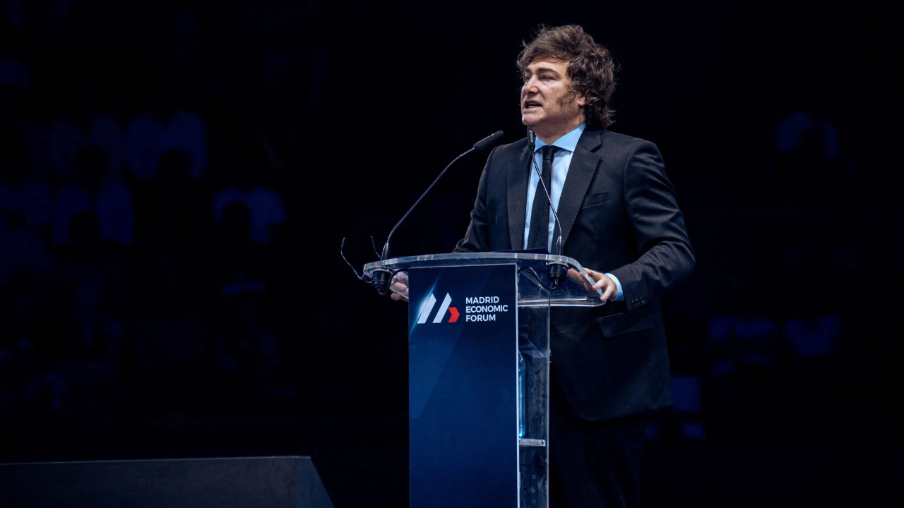 Javier Milei expuso en el Madrid Economic Forum