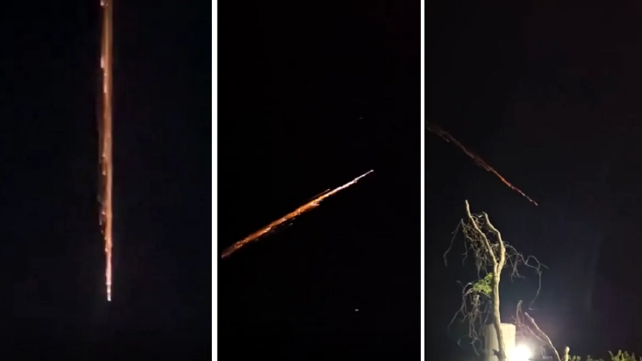 Lluvia de fuego en Río Negro: restos de un cohete chino cruzaron el cielo patagónico