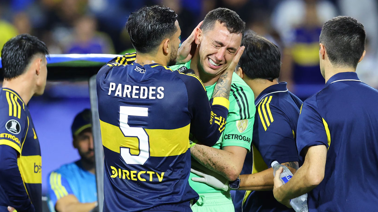 Dura lesión de Marchesín: se rompió el ligamento cruzado de la rodilla derecha