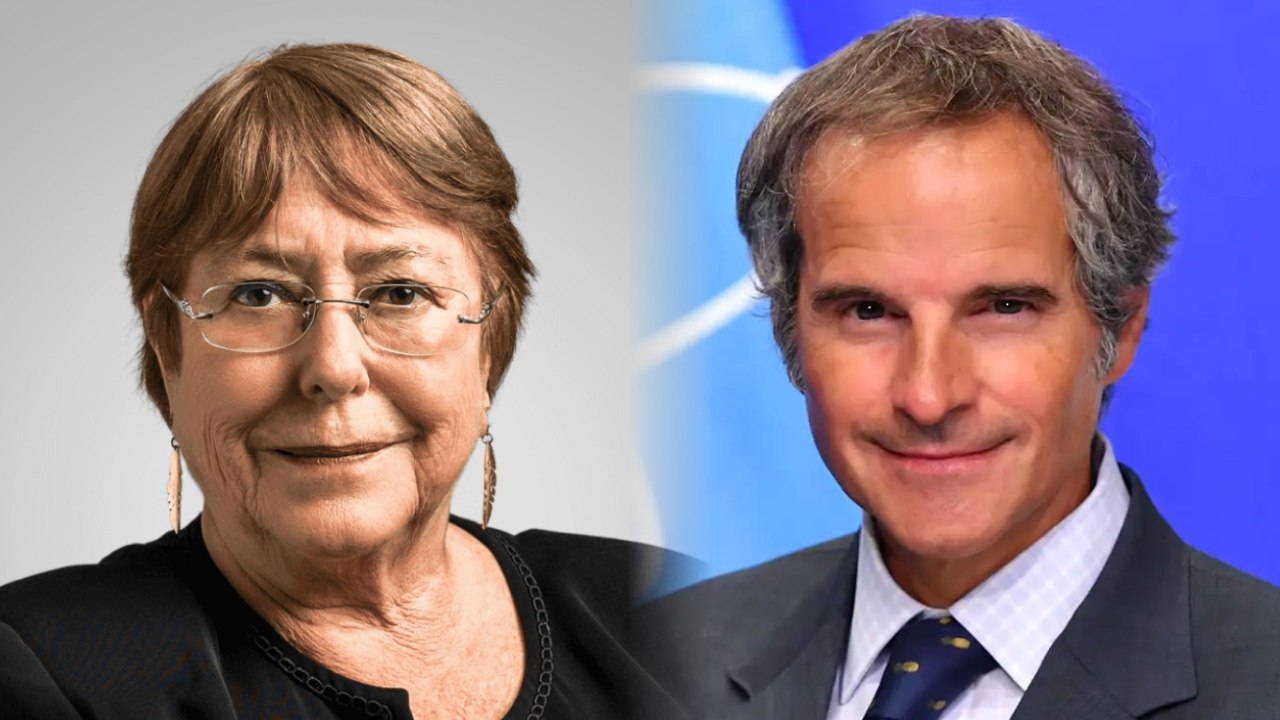 ONU: el argentino Rafael Grossi y la chilena Michelle Bachelet van por la secretaría general