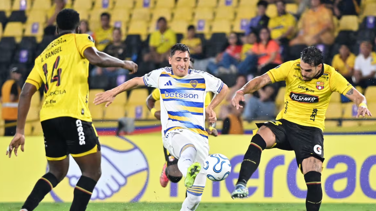Boca perdió con Barcelona de Ecuador y complicó su clasificación en la Copa Libertadores