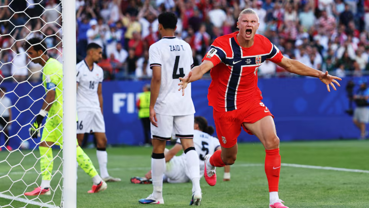 Haaland alumbró el camino y Noruega goleó a Irak