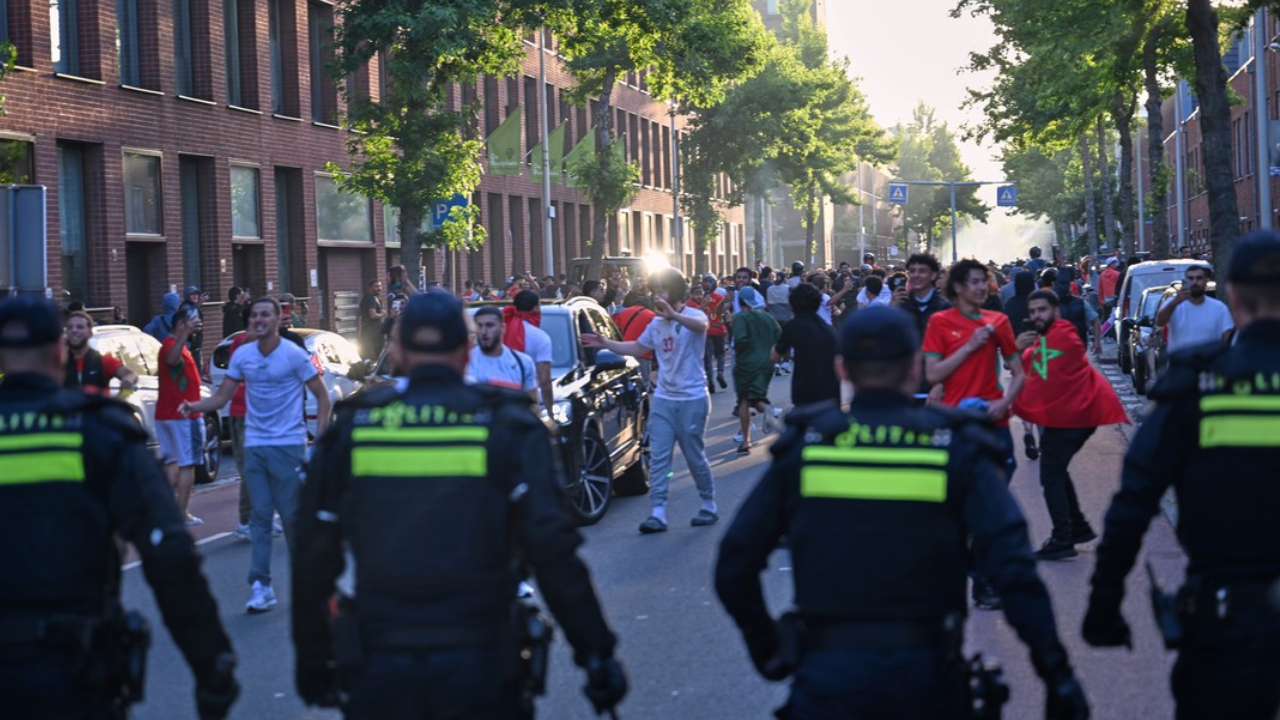 Graves disturbios en Países Bajos tras la histórica clasificación de Marruecos
