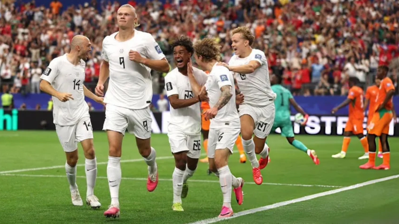 Haaland la empujó, Noruega ganó y jugará con Brasil