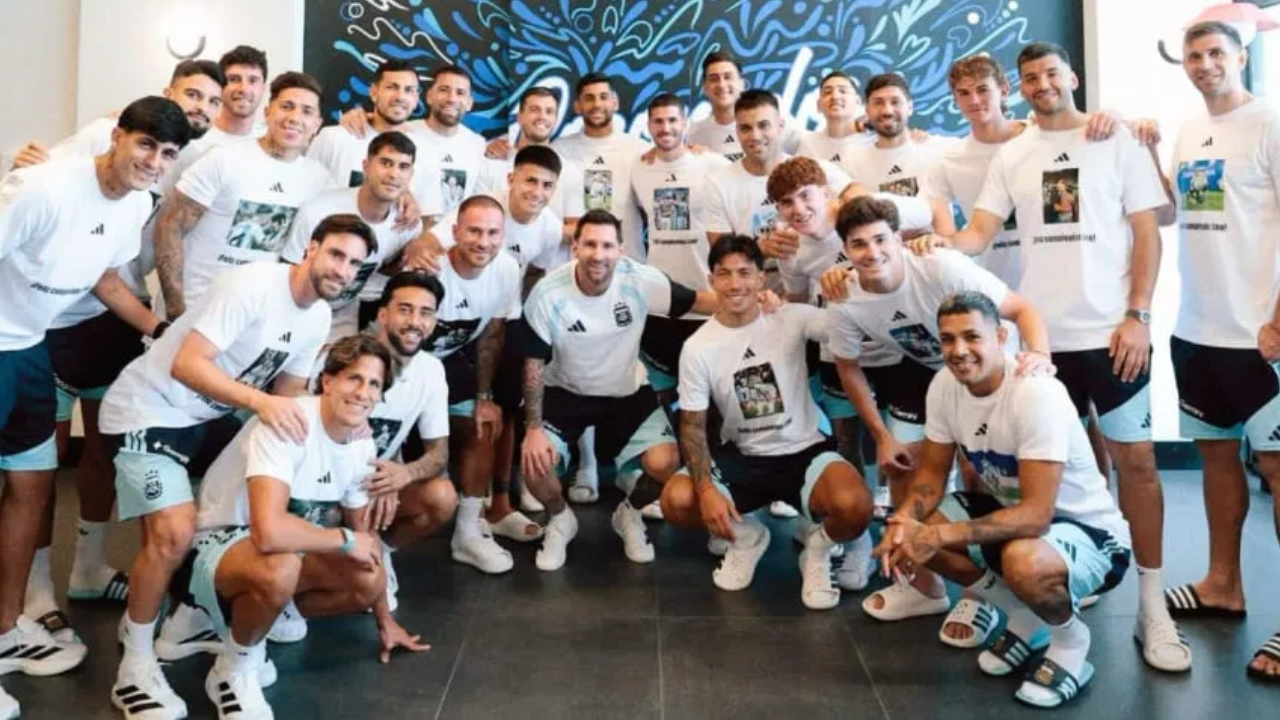El plantel argentino celebró el cumpleaños 39 de Messi en Kansas City