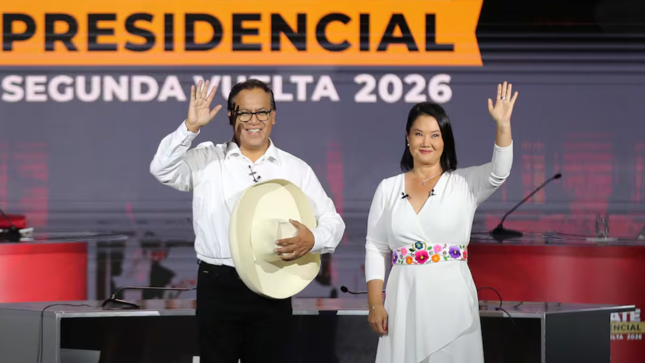 Balotaje en Perú: Roberto Sánchez y Keiko Fujimori llegan cabeza a cabeza