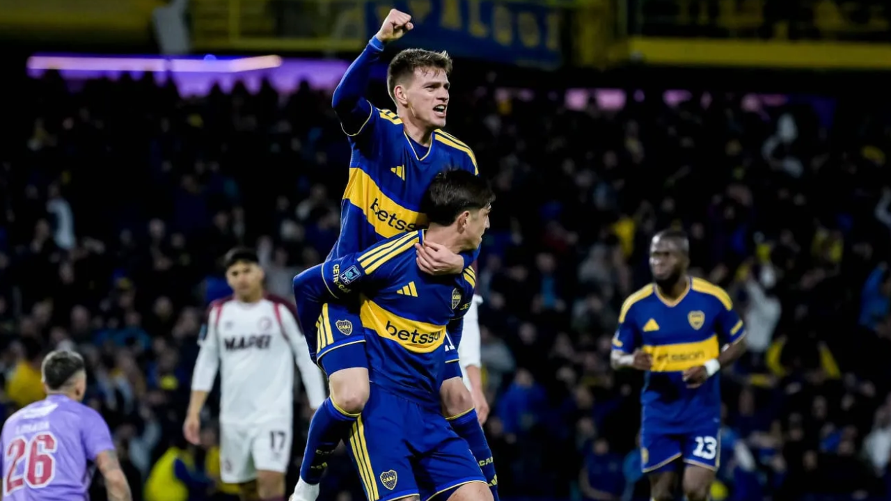 Agónico triunfo de Boca ante Lanús en su regreso a la Bombonera