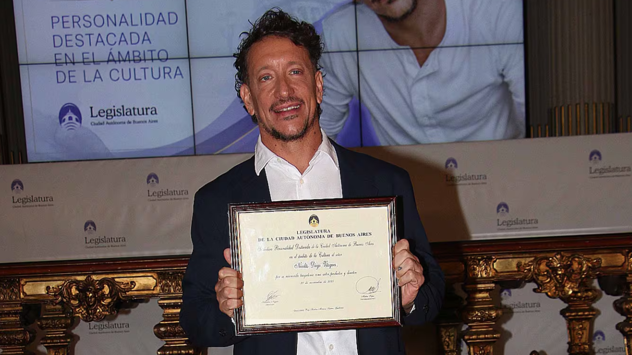 Nico Vázquez fue declarado personalidad destacada de la cultura de la ciudad de Buenos Aires