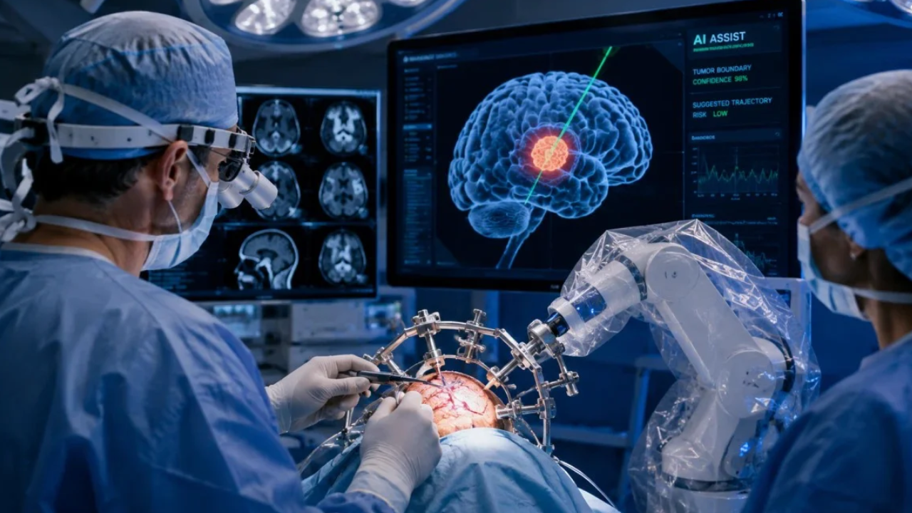 La IA asistió por primera vez una cirugía cerebral en tiempo real