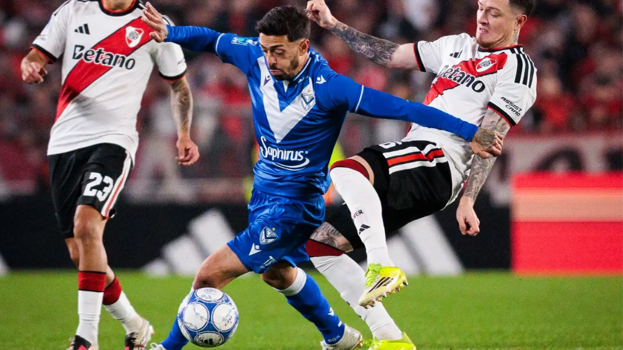 River lo ganaba bien pero Vélez se lo empató en el complemento y se llevó un punto de Núñez