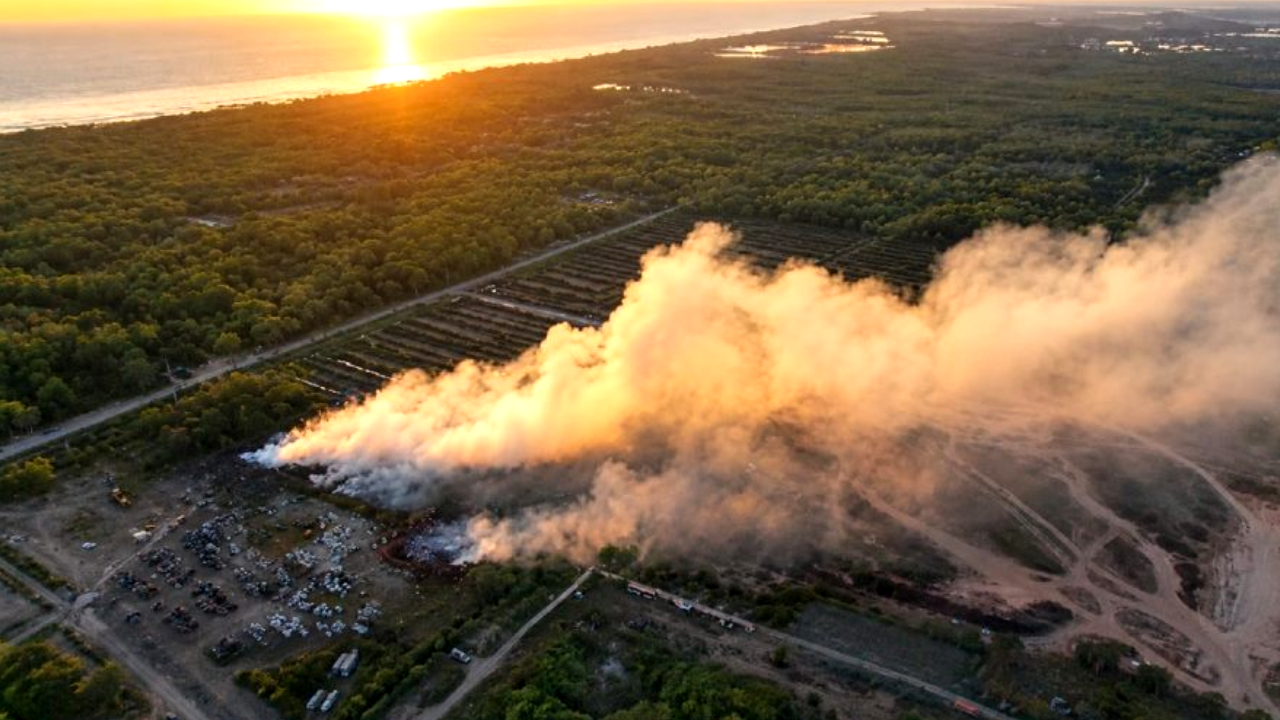 Incendio en Sarandí: amplio operativo para combatir las llamas