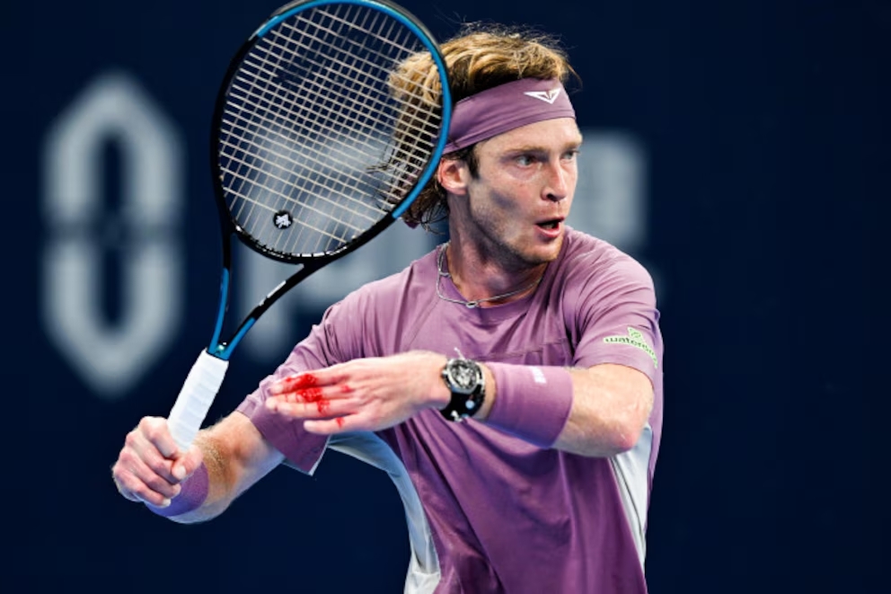 La furia de Andrey Rublev en el ATP 250 de Hangzhou