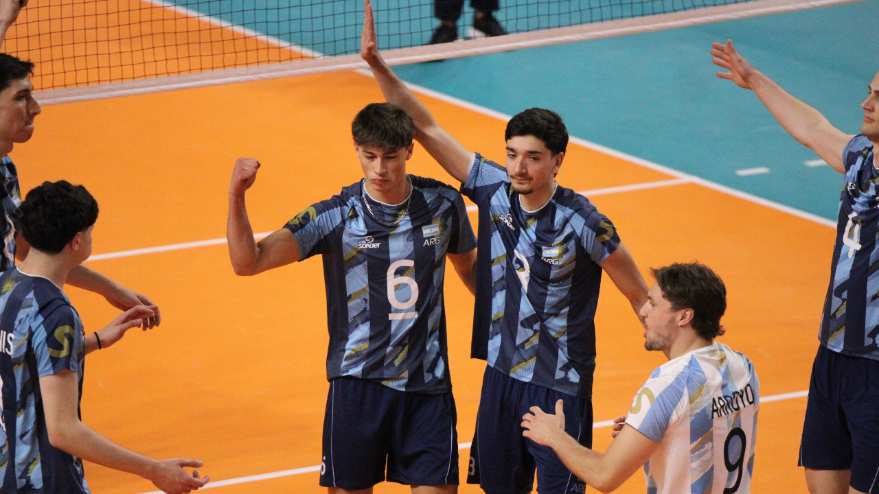 Voleibol masculino: Argentina venció con contundencia a Colombia y está en semifinales