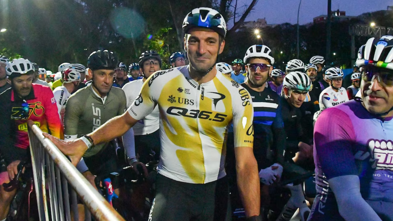 Scaloni completó el Gran Fondo Buenos Aires: “Es lindo pedalear sin coches”