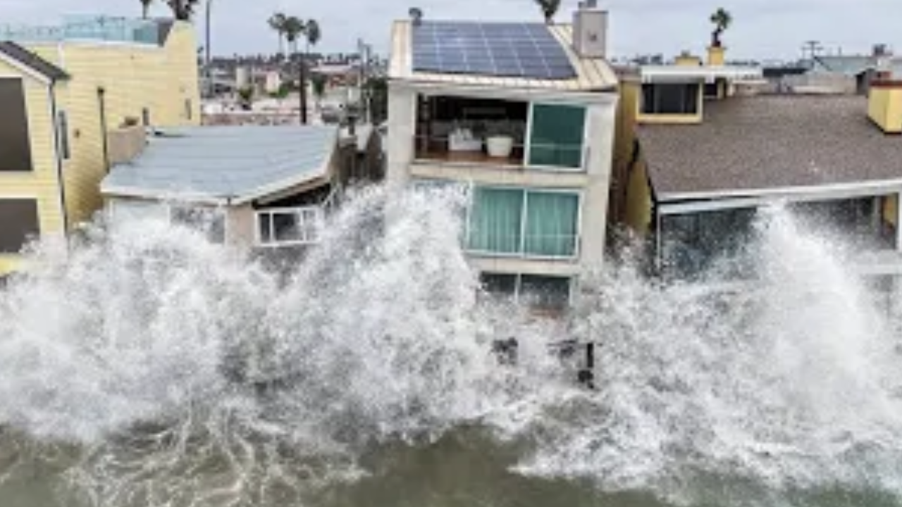 La tormenta Rachel: olas gigantes, casas dañadas y evacuaciones